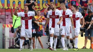 Huesca players celebrate